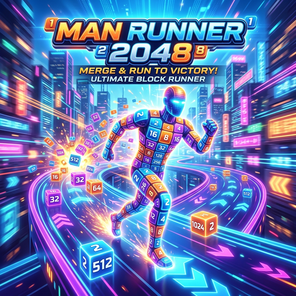 Man Runner 2048 gameplay artwork